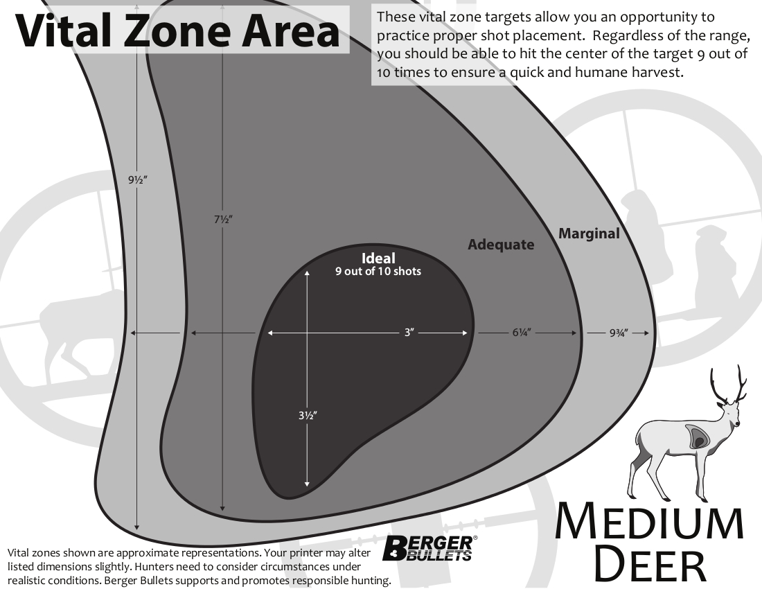 Free Vital Zone Targets from Berger Bullets Revivaler