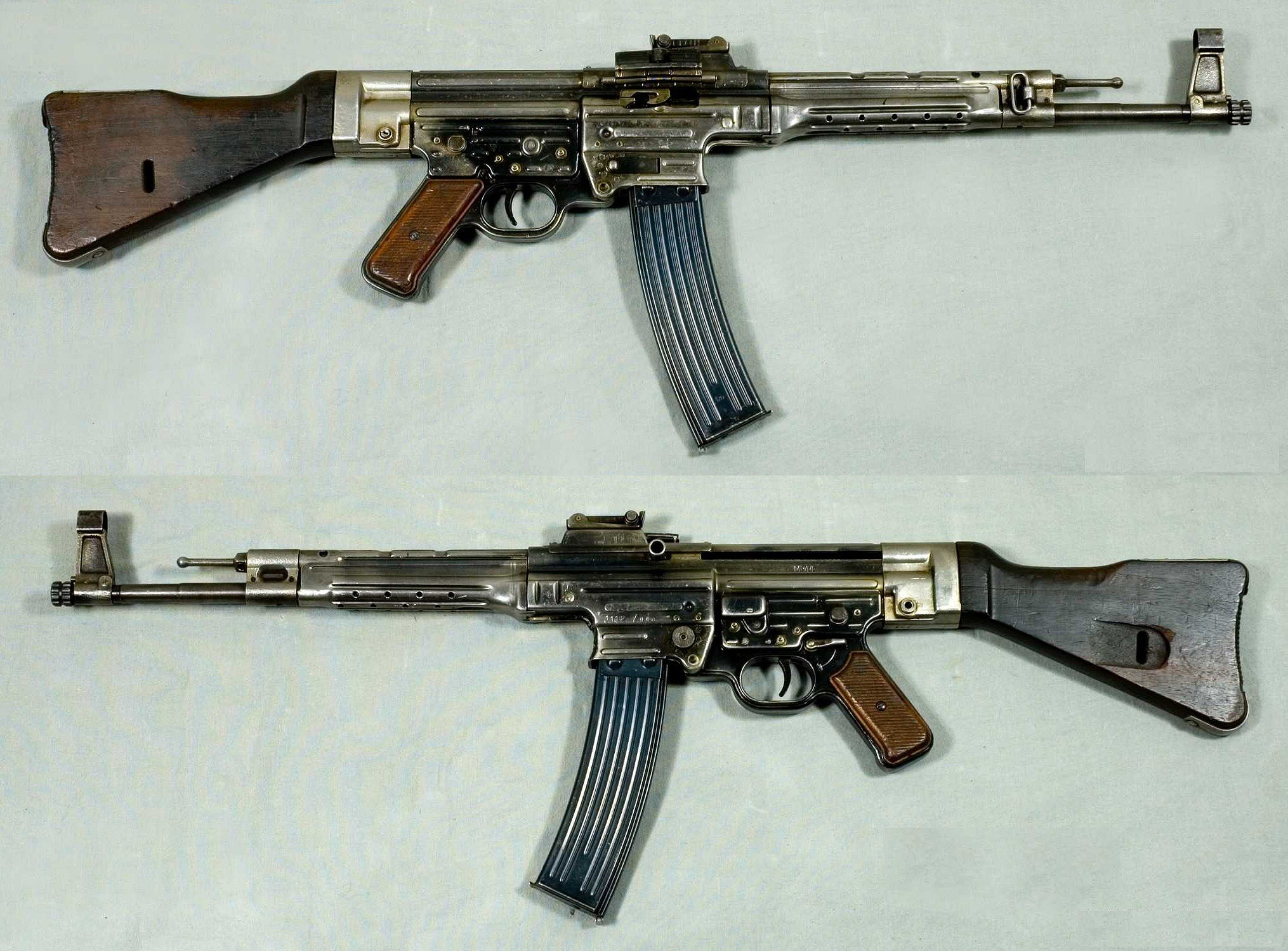 The STG 44/MP44 "assault rifle" or Sturmgewehr.