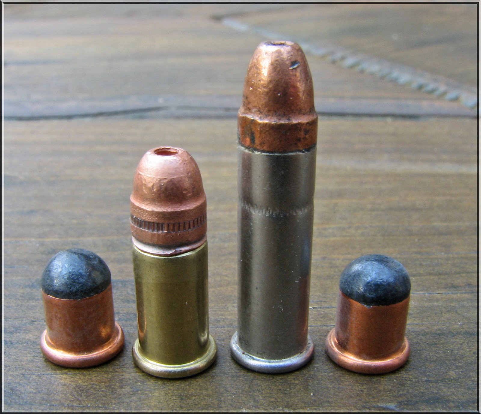 From left to right BB cap, .22 Short, .22 Long Rifle, and another BB Cap. (Picture courtesy of carteach0.blogspot.hk)