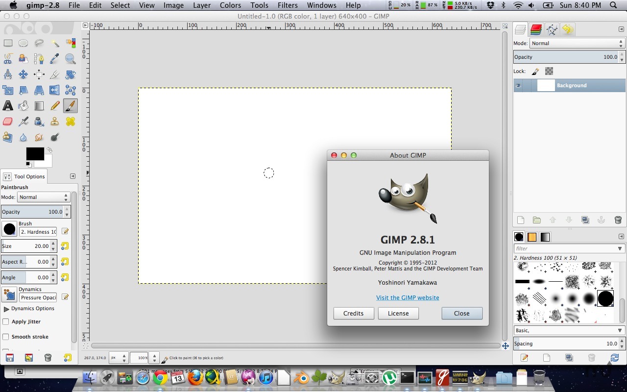 gimp mac os x 10.8.5