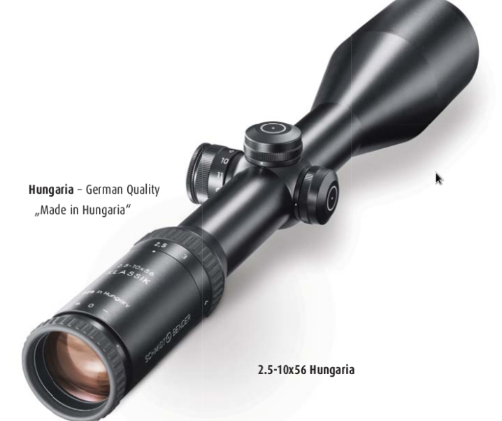 Schmidt and Bender “Hungaria” Rifle-scopes
