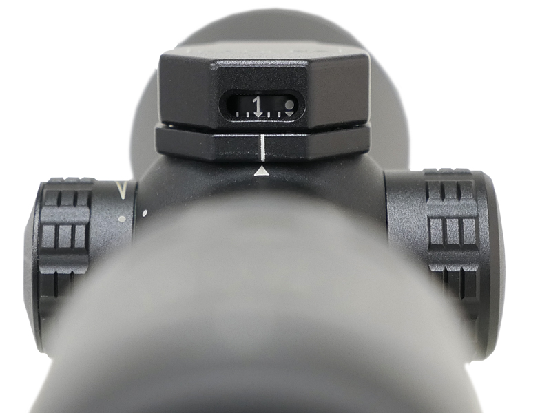 The Ballistic Drop Compensator allows the range to be seen at a glance even if it is closed. (Picture courtesy of Kahles).