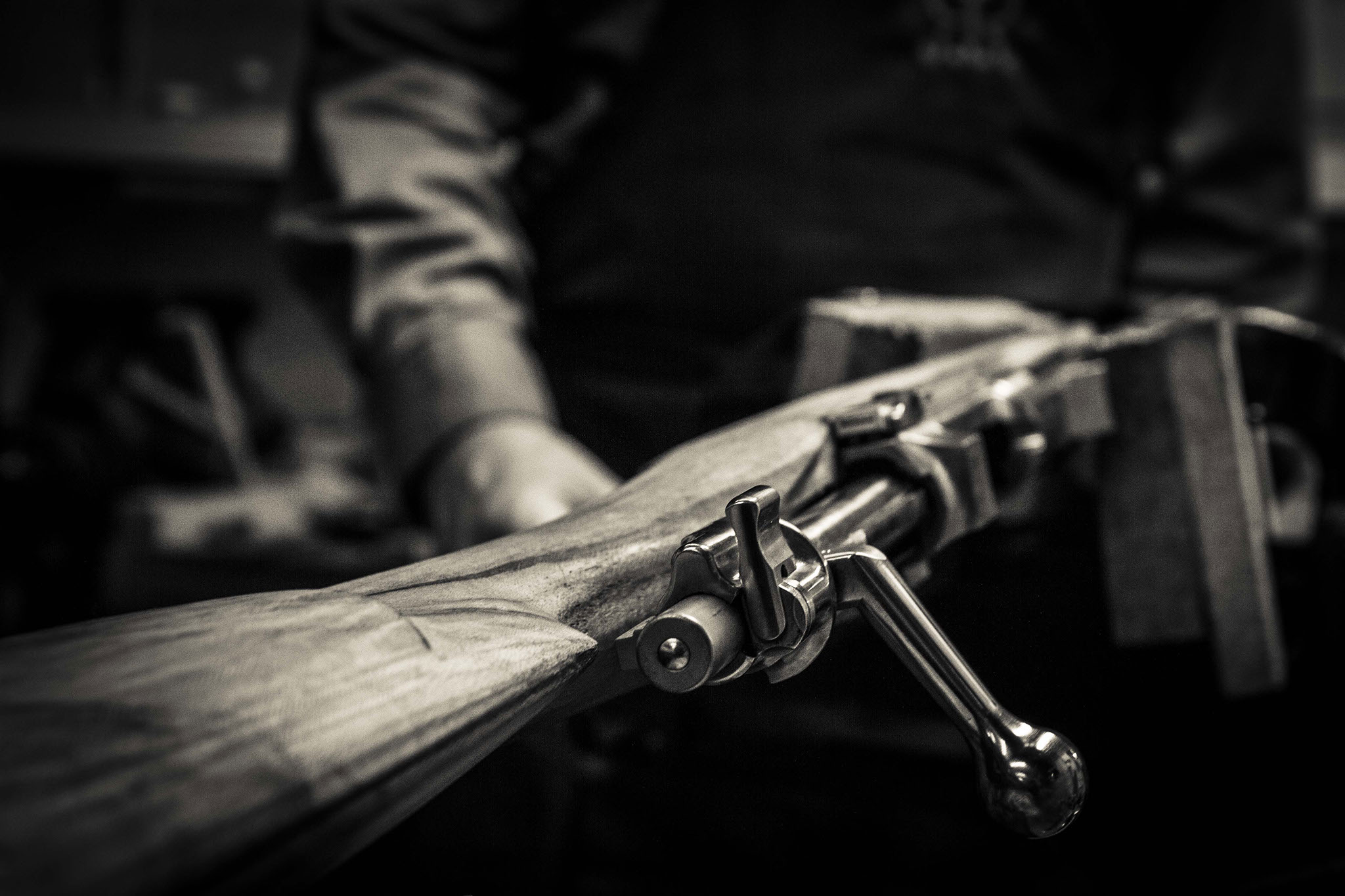 If your custom rifle is to be a graceful blending of steel and select walnut then a steel rifle-scope will compliment it beautifully. (Picture courtesy of Rigby).