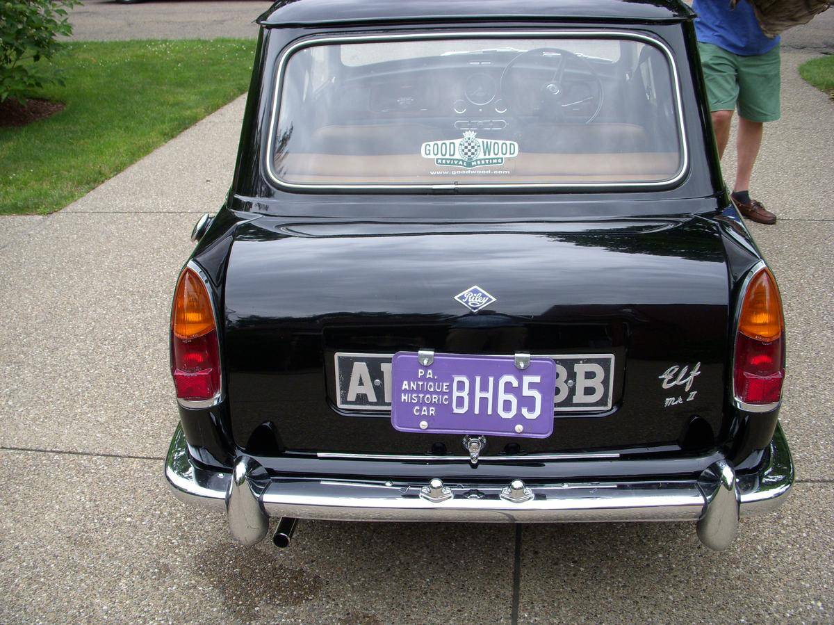 The extended boot of the Riley Elf was not approved of by the designer of the Morris Mini, Alex Issigonis. (Picture courtesy Hemmings).