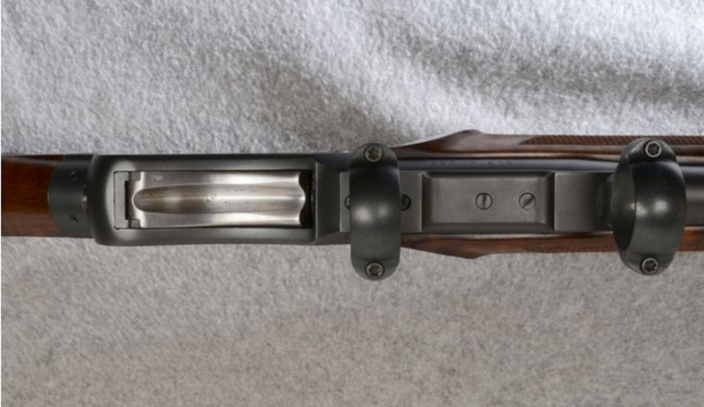 Minor pitting is common on the top of the Martini falling block. This rifle has been well re-polished. (Picture courtesy Cabela's)