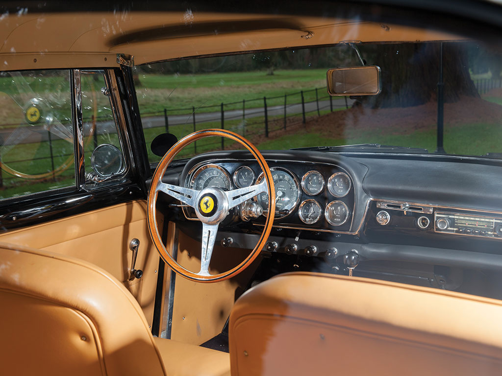 The interior of a car is often its main selling point and the interior of this 250 GT Pinin Farina is every inch a gentleman's "office". (Picture courtesy RM Sotherby's).