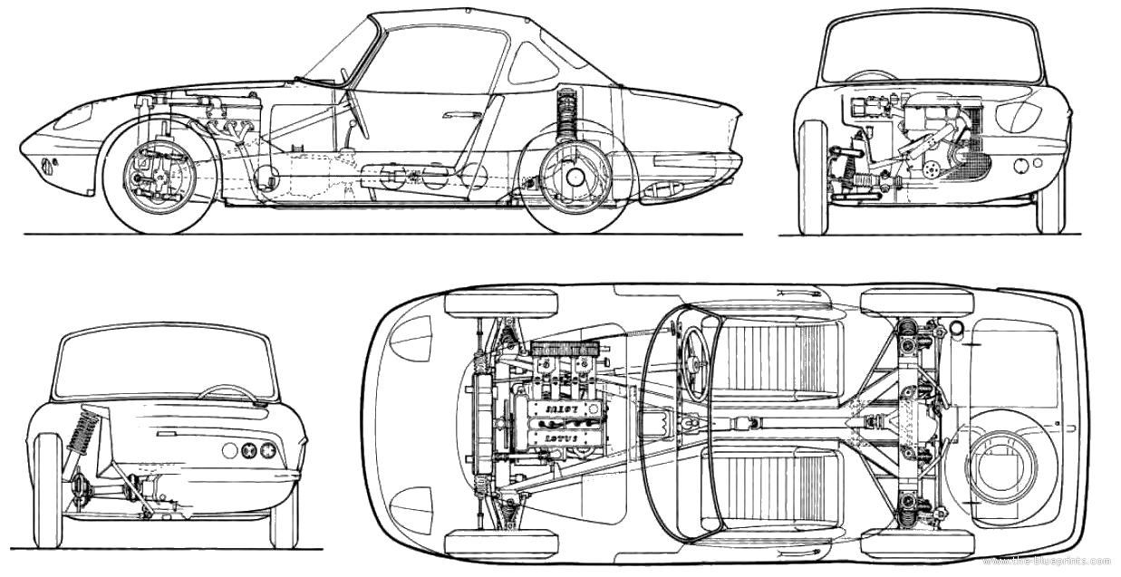 Чертежи lotus 7