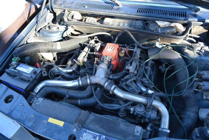 The V6 Maserati Biturbo engine, the first production car engine to feature twin turbochargers. (Picture courtesy Craigslist).