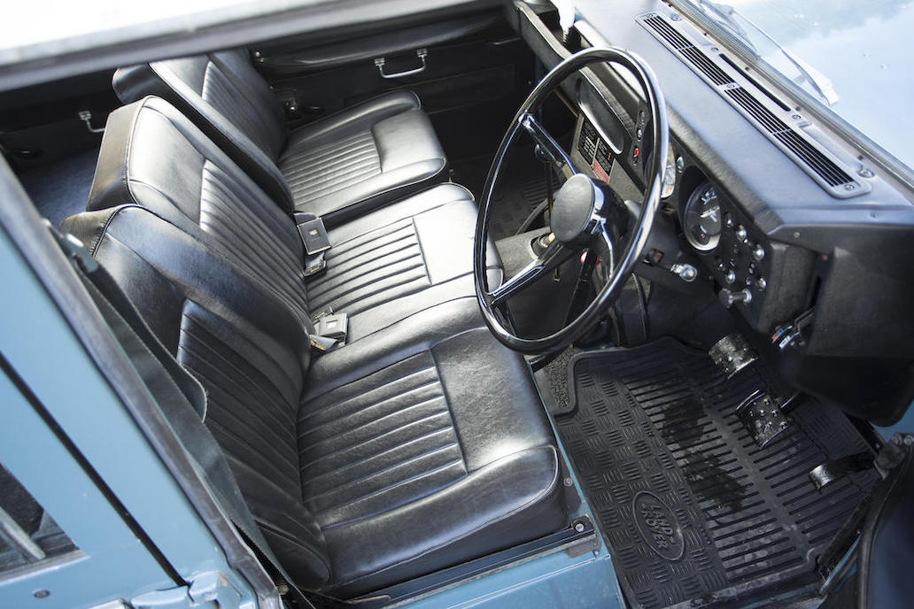 Interior of the Series III Safari wagon is actually quite comfortable. (Picture courtesy Bonhams).