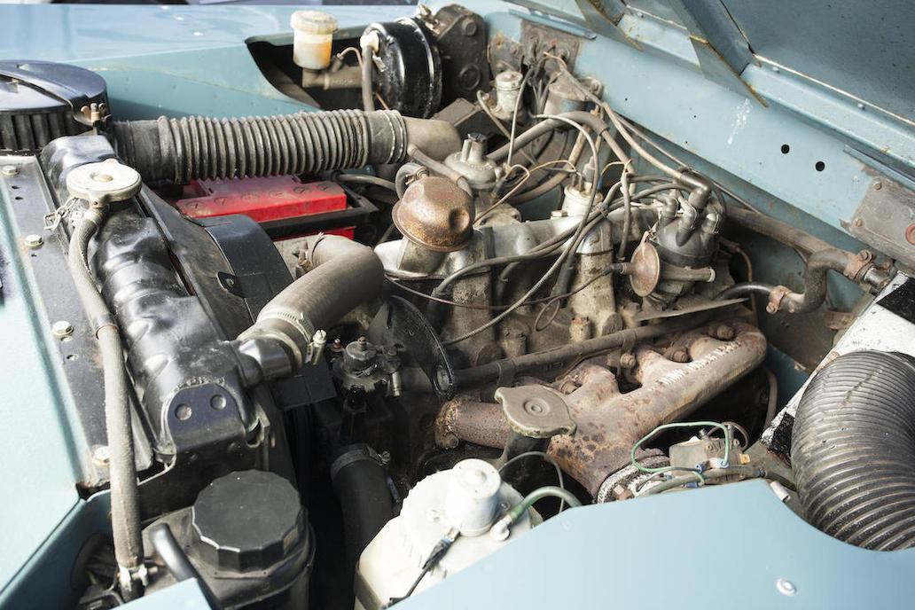 Land Rover's were designed to be field serviced. Most engine repair jobs can be done in the field. (Picture courtesy Bonhams).