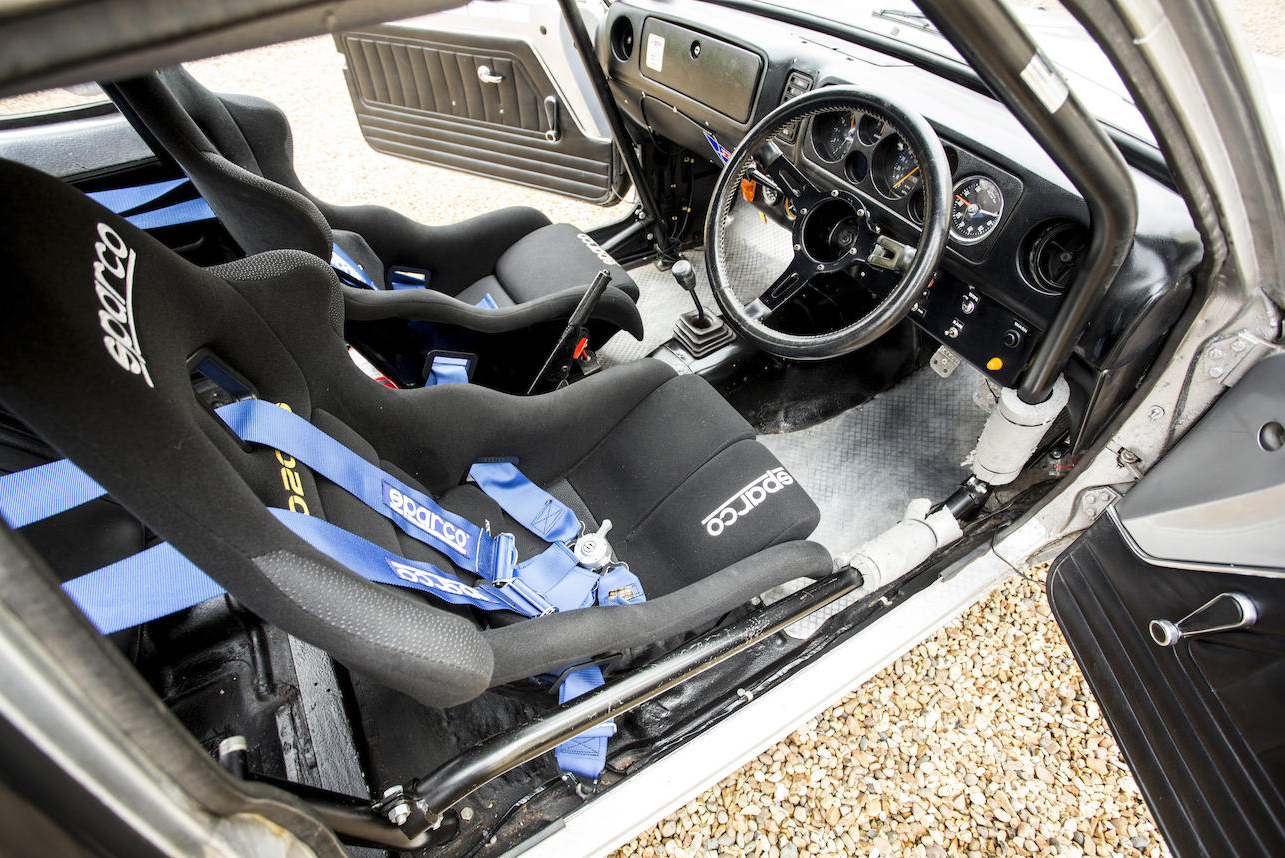 The hot seat that Gerry Marshall and Peter Brock shared for their 24 hour drive. (Picture courtesy Bonhams).