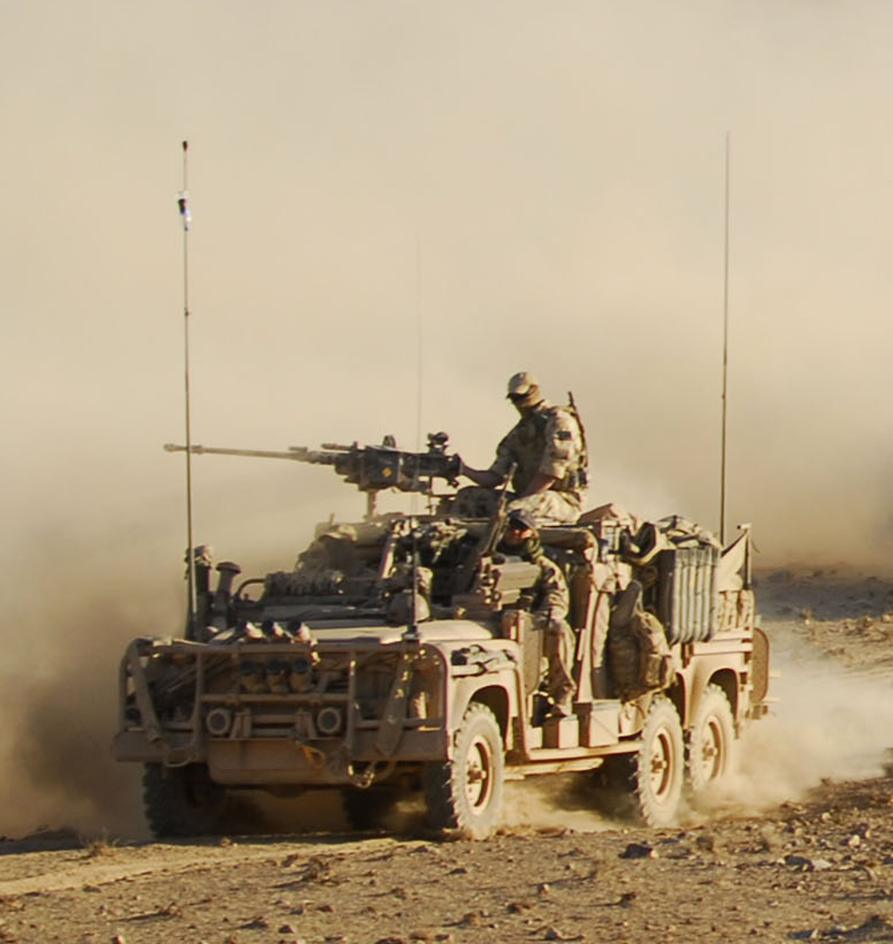 The Australian Land Rover Perentie is perhaps the ultimate modification of the original Land Rover. (Picture courtesy Wikipedia and Photographer: LS Paul Berry).