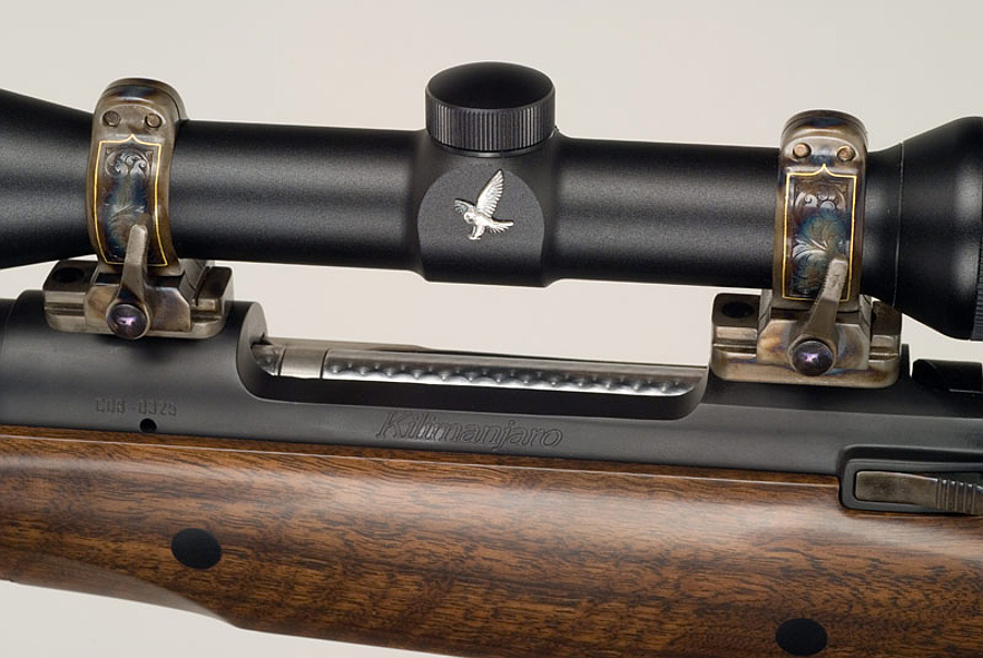 Erik D. Eike and his team at Kilimanjaro Rifles fit Talley rifle-scope mounts on each custom rifle they make. (Picture courtesy kilimanjarorifles.com).