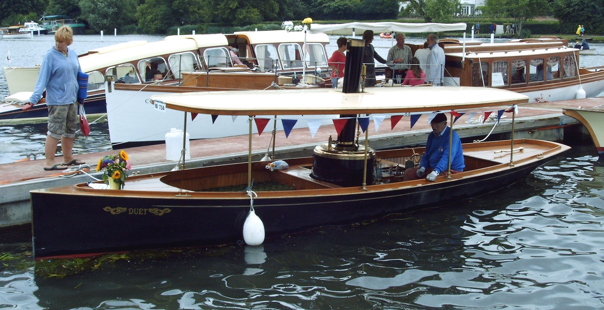 wooden steam launch 