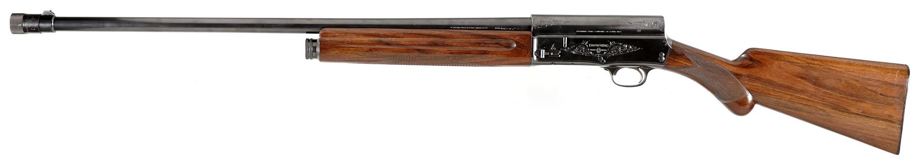 Left side view of the 1947 Belgian FN made Browning Auto 5 coming up for auction by Rock Island Auction on 26th May 2016. Lever adjacent to magazine is the magazine cut-off. (Picture courtesy Rock Island Auction).