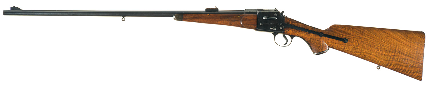 Left side view of the Field's patent side lever falling block rifle coming up for sale by Rock Island Auction. (Picture courtesy Rock Island auction).