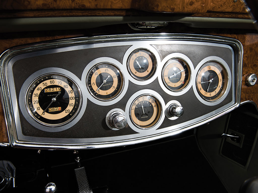 The ergonomically arranged engineer's dashboard says to the owner that Packard recognize him/her as someone who is to be respected as one who understands and appreciates their engineering masterpiece.