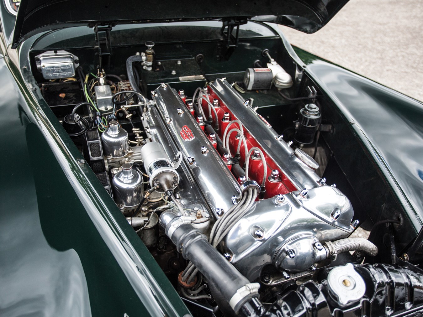 The DOHC Jaguar XK engine was intentionally designed to look fantastic as well as perform fantastically.
