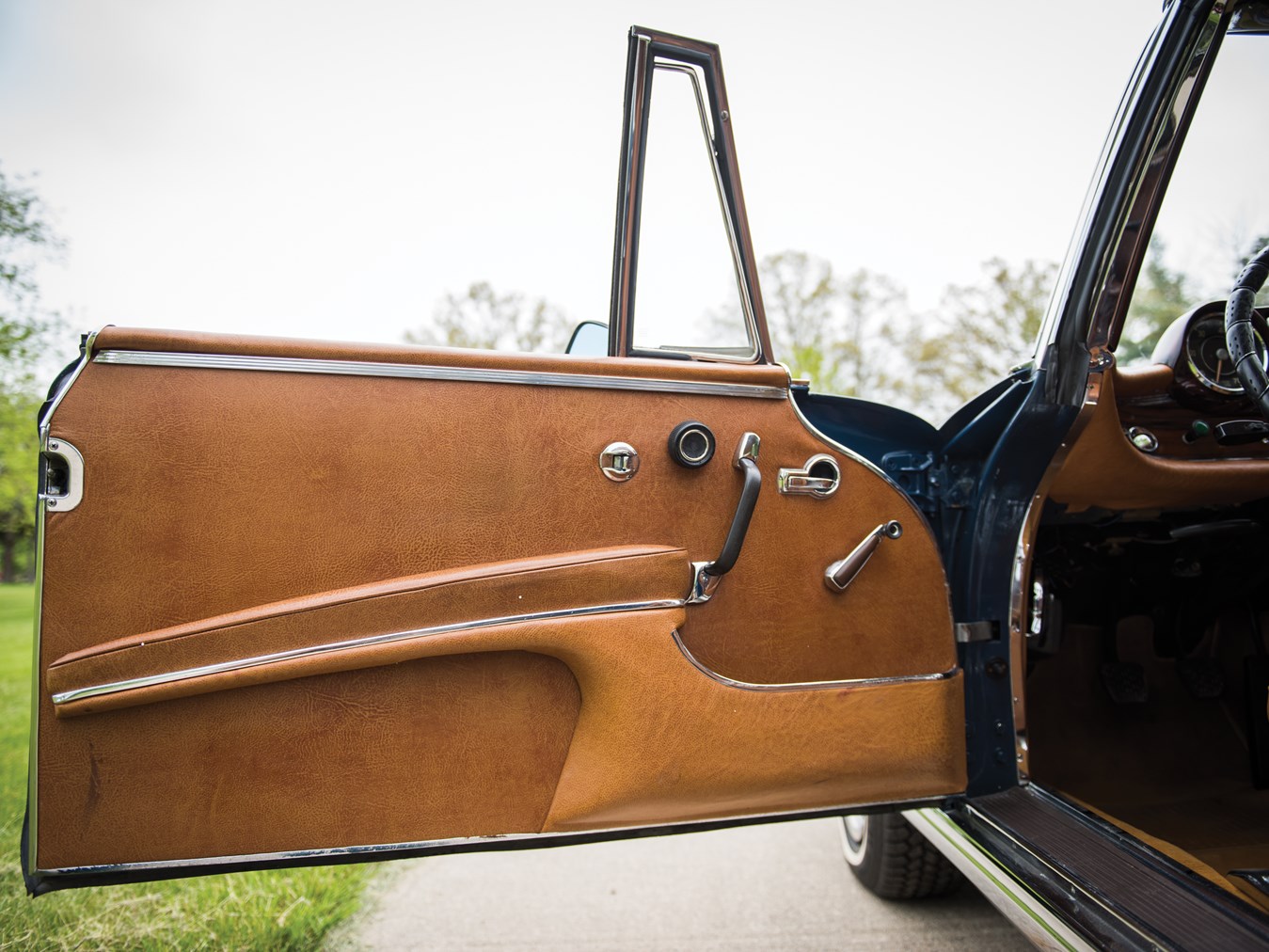 The leather in the door trims is both beautiful and functional.