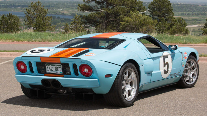 The 2006 Ford GT Heritage model was made to look unmistakably like the 1966 Ford GT40 Le Mans winner.