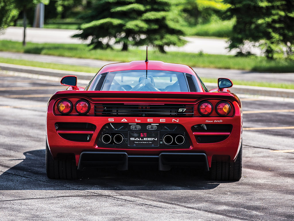 The Saleen S7 looks like a road going race car from every angle.