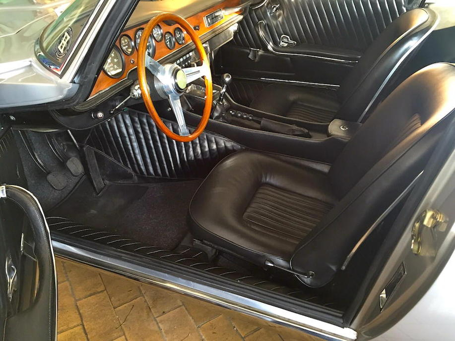 The interior of the Iso Grifo GL is one of purposeful refined elegance. (Picture courtesy Bonhams).