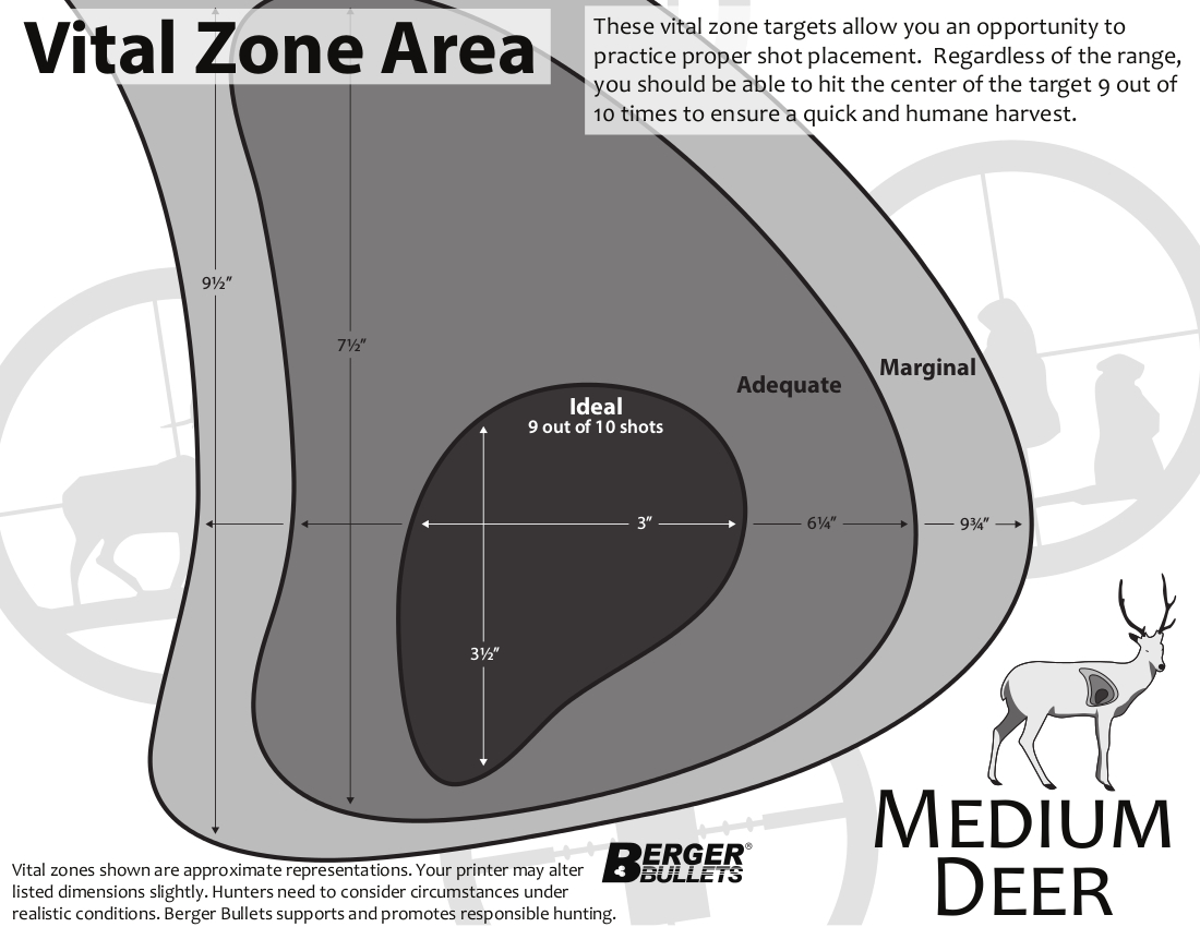 Deer Vitals Target Printable