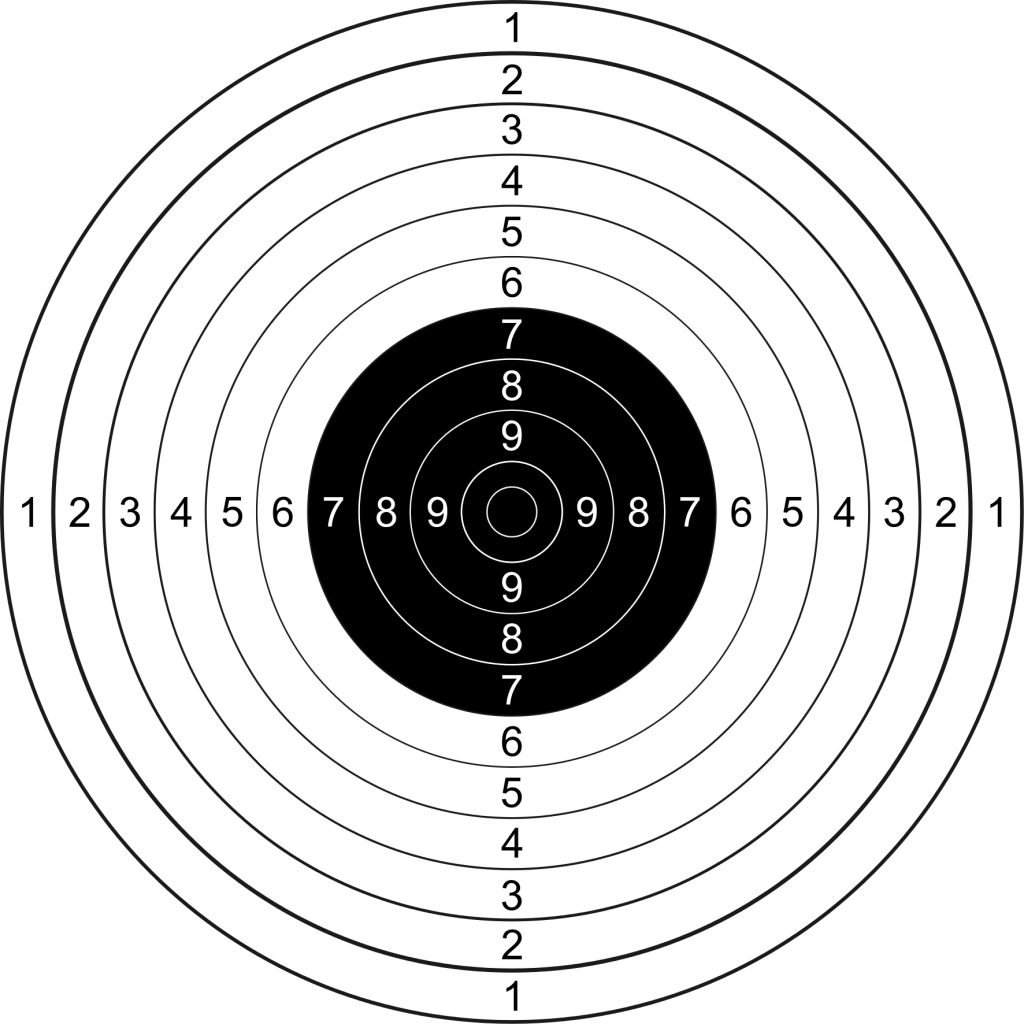 25m pistol target