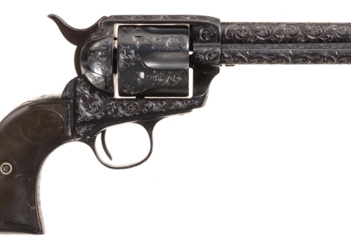 Engraved First Generation Colt Single Action Army Revolver