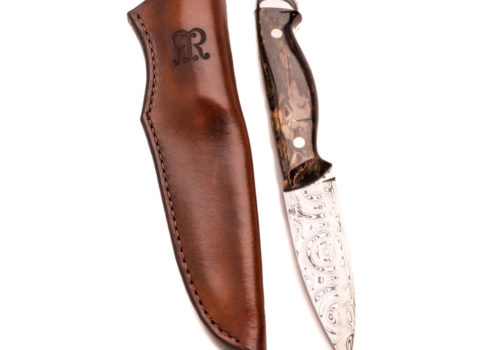 Rigby Mammoth Ivory and Damascus Steel Knife