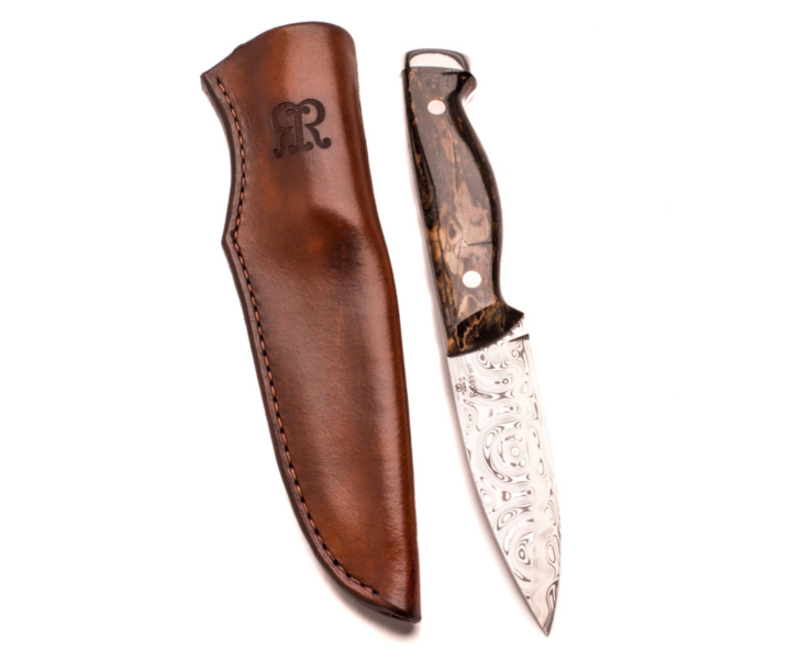 Rigby Mammoth Ivory and Damascus Steel Knife