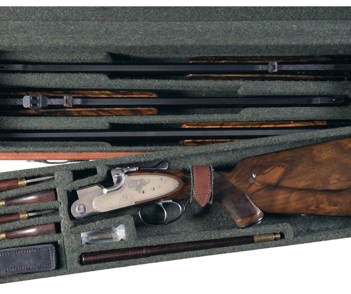 Beretta SS06 Over-Under Double Rifle and Shotgun with Three Barrels