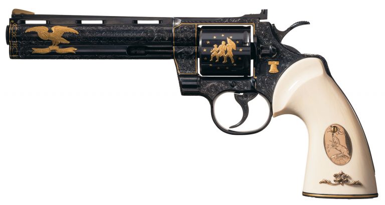 Colt Python Revolver Signed Howard Dove - Revivaler