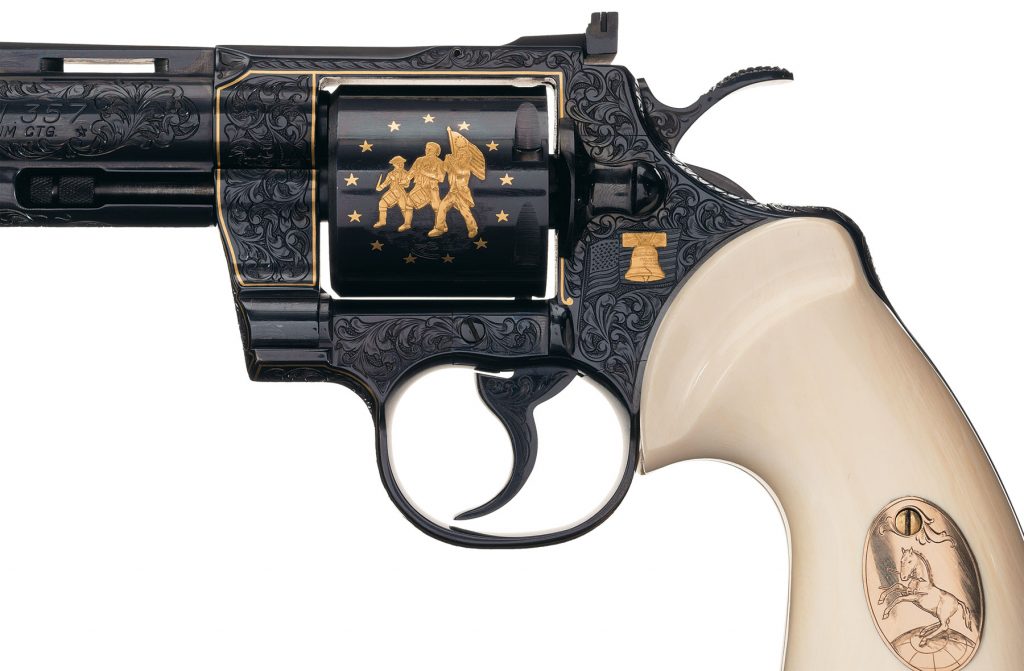 Colt Python Revolver Signed Howard Dove - Revivaler