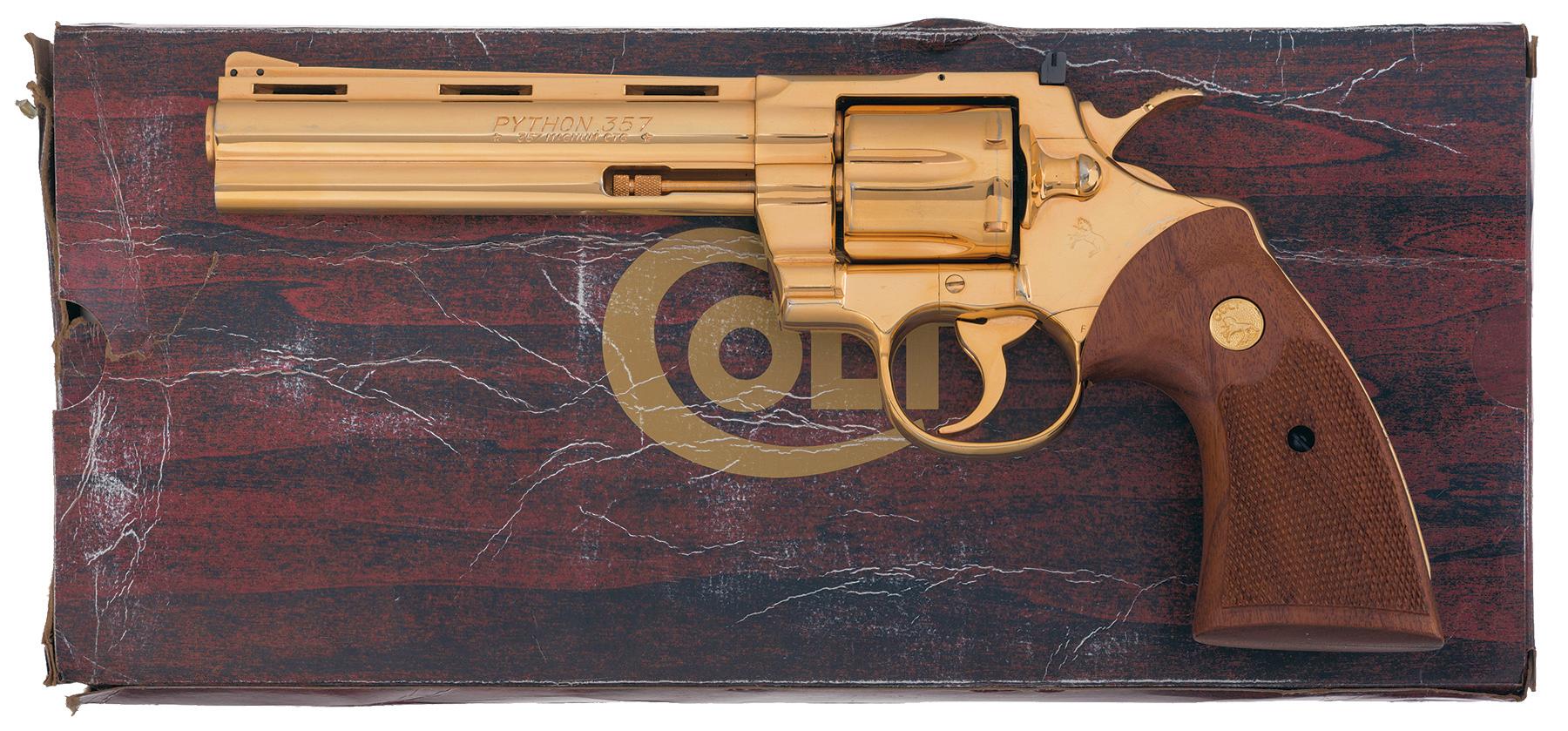 gold python gun