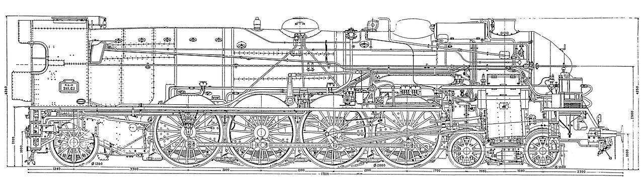 PLM 241C steam locomotive