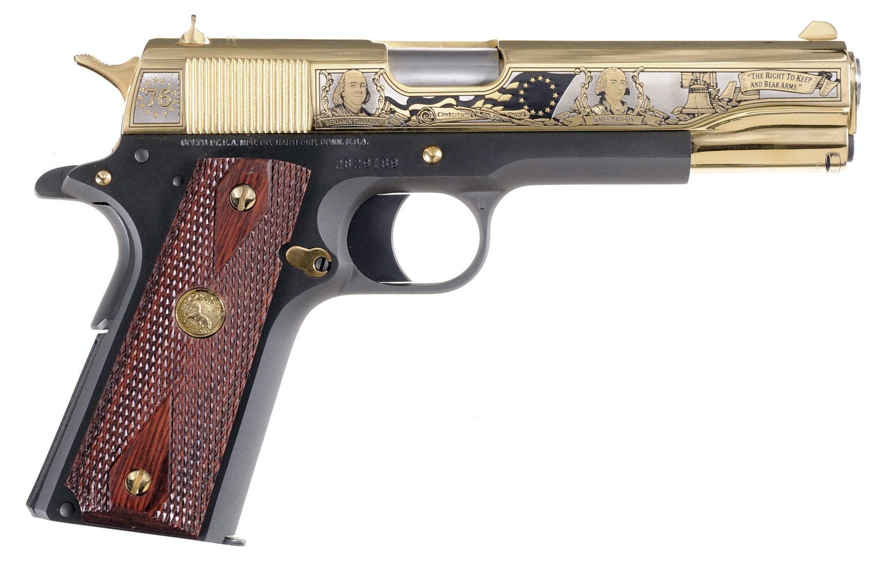 Colt 1911 "Colt 1911 "Founding Fathers Second Amendment Tribute" pistol handgun