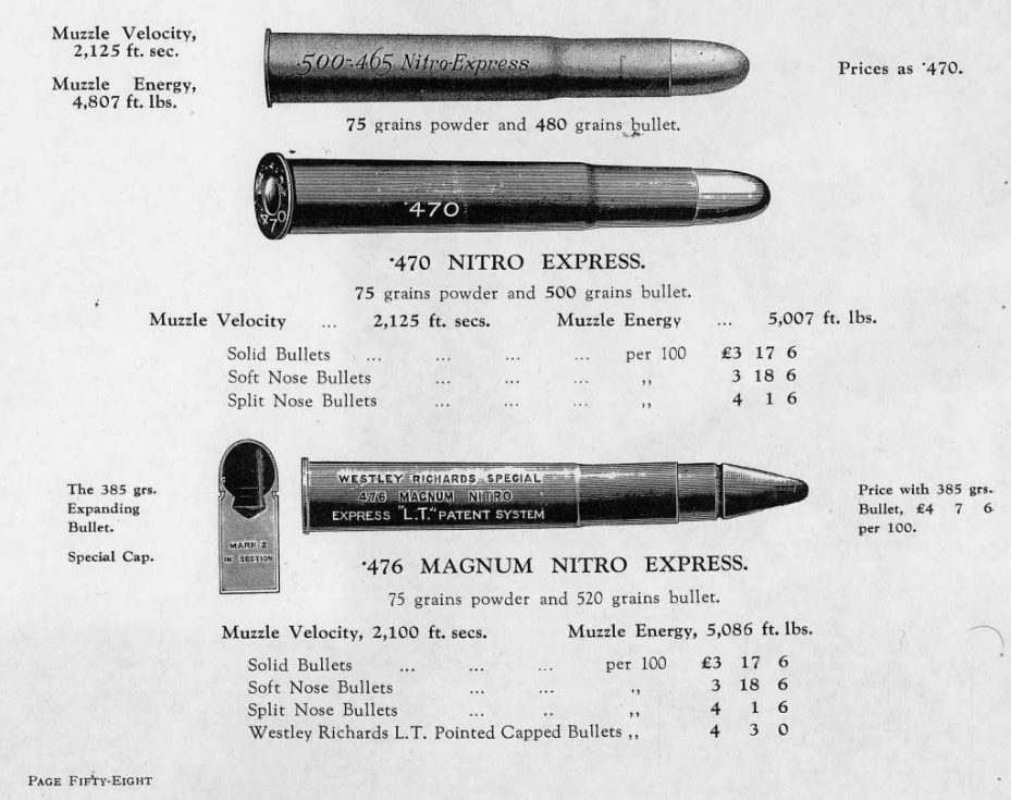 Holland & Holland 500/465 Nitro Express Double Rifle - Revivaler