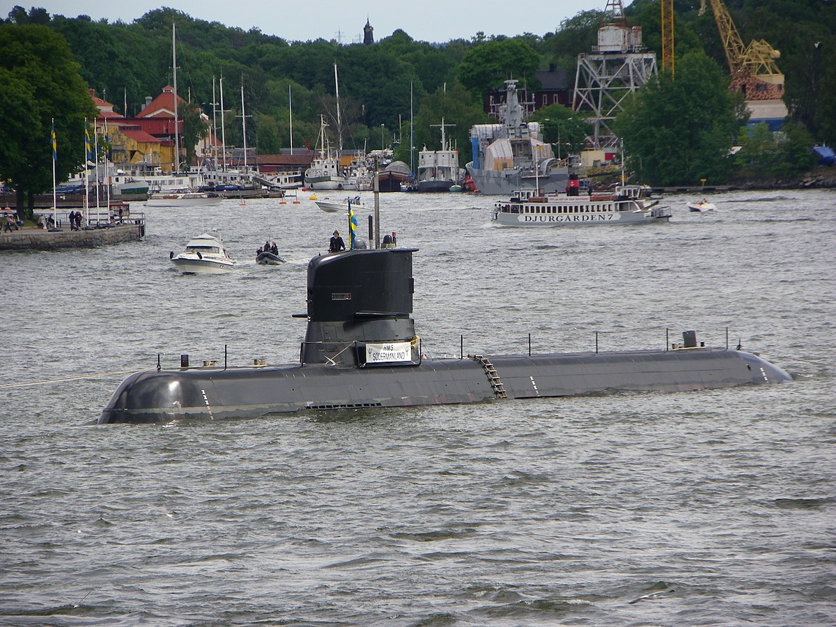 Swedish Saab Kockums Södermanland class submarine