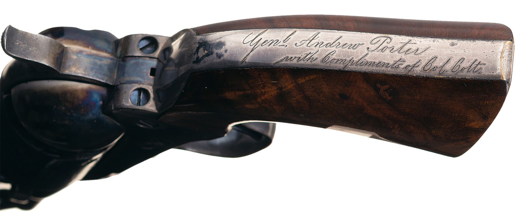 Cased Set Four Colt Revolvers Samuel Colt Brigadier General Andrew Porter