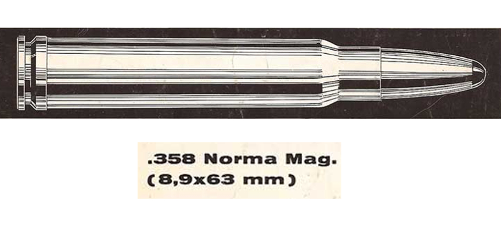 358 Norma Magnum rifle cartridge