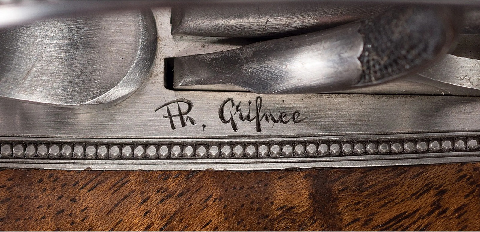Holland and Holland Phillippe Grifnee engraved double rifle