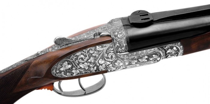 Grulla Armas double rifle engraving