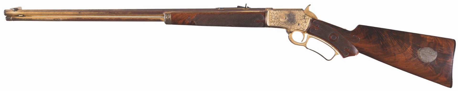 Annie Oakley gold Marlin M1897 lever action rifle