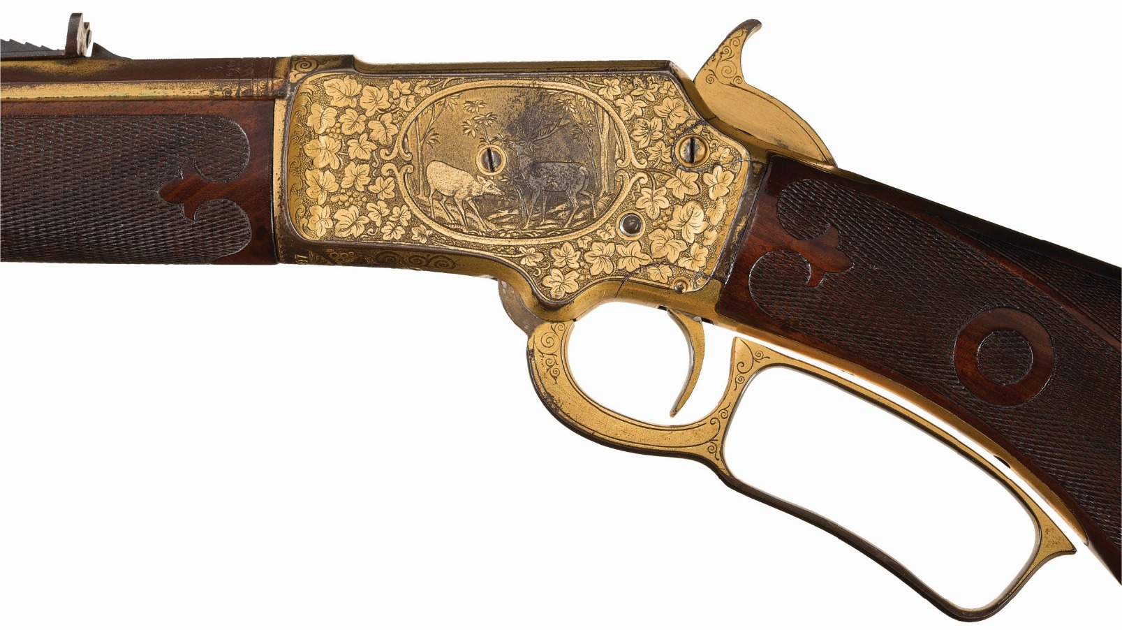 Annie Oakley's Golden M1897 Marlin Rifle - Revivaler