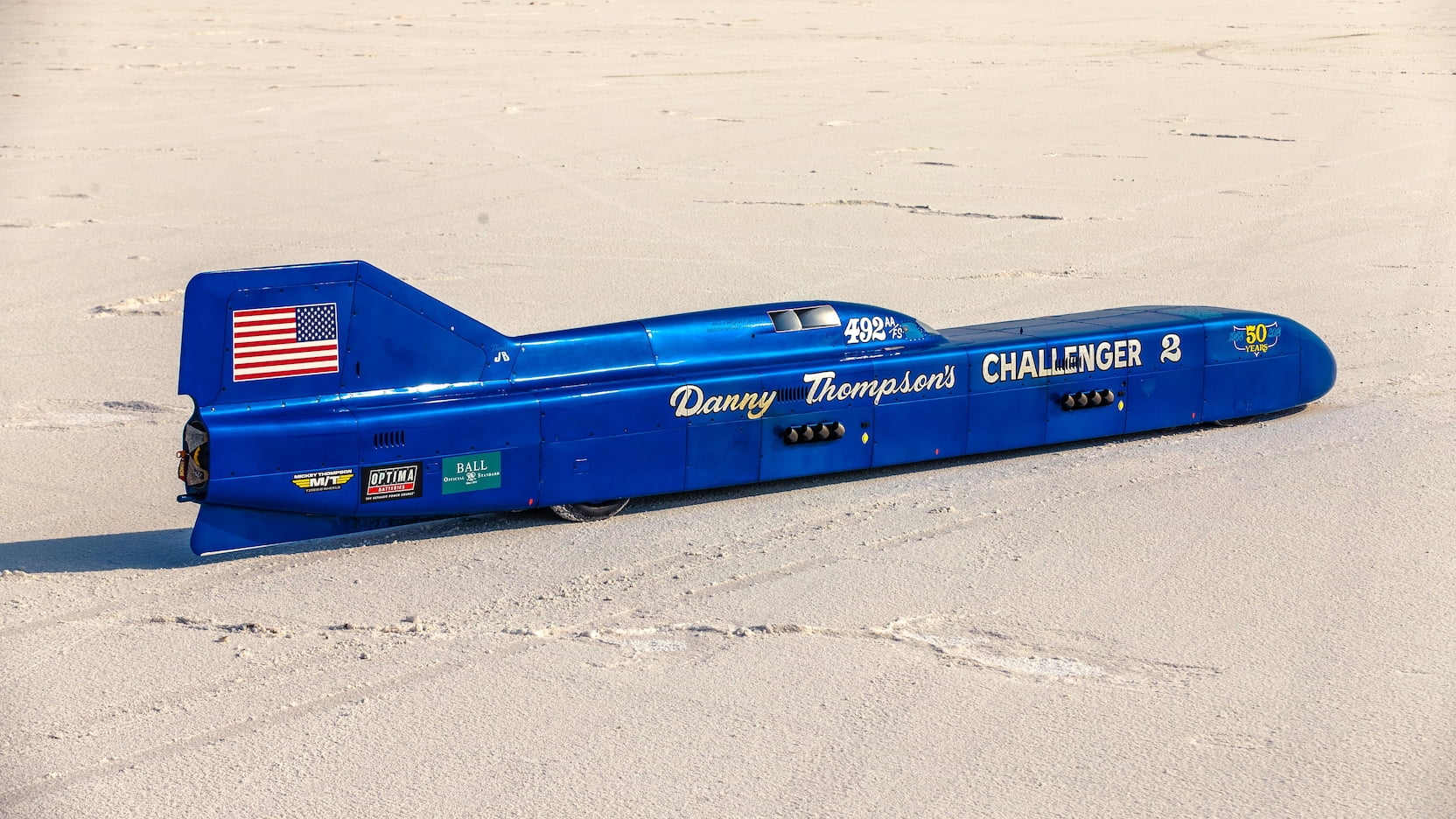 Challenger 2 speed record car
