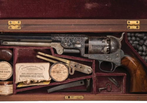 Factory Engraved Colt Model 1851 Navy Revolver