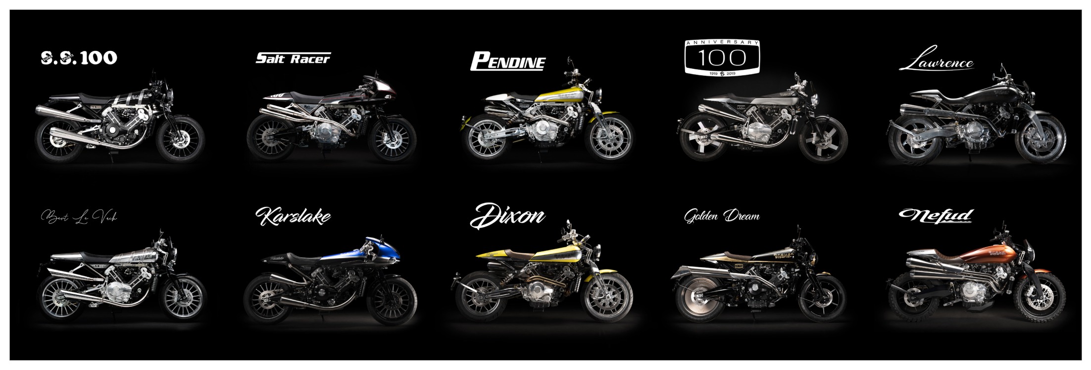 Boxer Design Brough Superior model range motorcycles