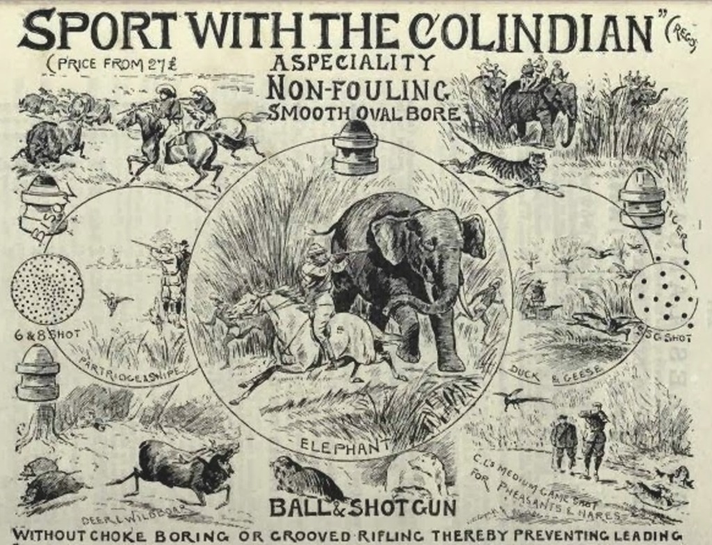 Lancaster Colindian sporting gun advertisement