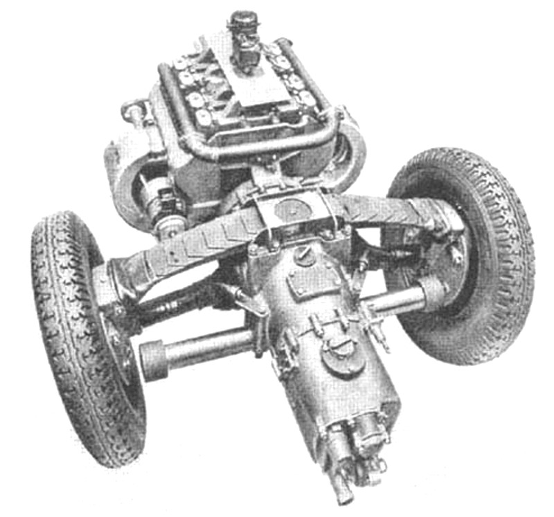 Tatra T77 engine transmission rear suspension